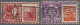 Italy: 1945/1947 (ca), "Democratica", 3 L Red And 10 L Orange On Advertisal Card - 1946-60: Usados
