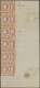 Italy - Postage Dues: 1890, 10c. Orange/carmine, Vertical Strip Of Six From The - Postage Due