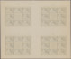 Croatia: 1944, War Relief, Complete Set Of Four Values In Cross Gutter Sheets Of - Kroatien