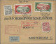 Latvia: 1930 (24. May) Air Stamps Rainis-Fonds: Set Perforated On Registered FDC - Lettonie