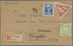 Latvia: 1936/37, Two Registered Letters From Kempji, Latvia To An Italian Soldie - Lettonia