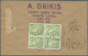 Latvia: 1936/37, Two Registered Letters From Kempji, Latvia To An Italian Soldie - Latvia