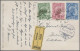 Liechtenstein: 1912, Freimarken 5 H. Bis 25 H., Satzfrankatur (25 H. Ein Fehlend - Lettres & Documents