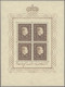 Liechtenstein: 1939, 2-3 Fr. Wappen U. 5 Fr. Fürst In 3 Postfrischen Kleinbogen, - Unused Stamps