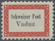 Liechtenstein - Botenpost Vaduz-Sevelen: 1918, (10 H) Botenpost-Etikette "Schwei - Sonstige