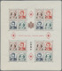 Monaco: 1951, 1 Fr To 6 Fr, Red Cross, Two Souvenir Sheets, Mint Never Hinged, P - Ongebruikt