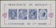 Monaco: 1985, Stamp Centenary Souvenir Sheet, Imperforate Special Edition In VIO - Ongebruikt