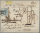 Österreich: 1850, 9 Kr. Blau, Handpapier, Type I, Marke Rechts Unten Eckbug, Als - Covers & Documents