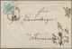 Österreich: 1850, 9 Kr. Blau, Handpapier, Type I, Zwei Einzelfrankaturen Je Auf - Brieven En Documenten