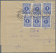 Österreich - Portomarken: 1916, 1 Kr. Dunkelgraublau, Mehrfachfrankatur Von Sech - Strafport