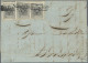 Österreich - Lombardei Und Venetien: 1850, 2 Cent. Schwarz, Type Ia, Waagerechte - Lombardo-Vénétie