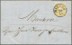 Österreich - Lombardei Und Venetien: 1858, 2 So. Dunkelgelb, Type I, Vollzähnige - Lombardije-Venetië