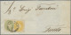 Österreich - Lombardei Und Venetien: 1863/1864, 2 So Gelb, Eng Gezähnt, Zusammen - Lombardije-Venetië