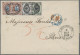 Russia: 1869 Folded Mourning Letter From St. Petersburg To Paris Via Prussia, Fr - Briefe U. Dokumente