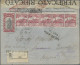 San Marino: 1918/1925, Three Letters From San Marino To Switzerland, Two Of Them - Briefe U. Dokumente
