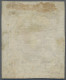 Schweiz: 1850 Poste Locale 2½ Rp. Tiefschwarz/rot Mit Kreuzeinfassung, Type 16, - Usados
