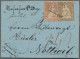 Schweiz: 1854-55 Strubel 5 Rp. Und 15 Rp., Beide Vom 1. Berner Druck, Zusammen A - Cartas & Documentos