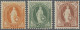 Schweiz: 1891 Stehende Helvetia 20 Rp., 25 Rp. Und 30 Rp. Je In Zähnung 11½:11 M - Unused Stamps