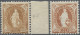 Schweiz: 1905/1907 Stehende Helvetia 3 Fr., Gez. 11½:12, Wz. Kreuze, Mit Bogenra - Ungebraucht