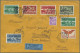 Schweiz: 1935, Attraktive Frankatur Flugpostmarken Auf Luftpostbrief Von "BERN 8 - Covers & Documents