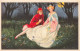 Illustrateur - Colombo - Couple Sur L'herbe Au Clair De Lune -  Carte Postale Ancienne - Colombo, E.