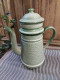 Ancienne Cafetière Émaillée Émail Vert Pâle - Andere & Zonder Classificatie