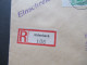 Delcampe - Bizone Am Post 21.12.1945 Nr.3 (5) MeF + Roter L1 Gebühren Bezahlt Einschreiben Aidenbach - Aschaffenburg - Lettres & Documents