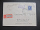 Bizone Am Post 3.1.1946 Nr.9 EF + Violetter Ra2 Gebühr Bezahlt überstempelter R-Zettel Röhrnbach / Passau 1 - Storia Postale