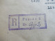 Delcampe - Am Post 21.12.1945 MiF Am. Druck / Deutscher Druck Nr.16 Unterrand Einschreiben Not R-Zettel Passau 2 - Osnabrück - Brieven En Documenten