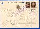 1780.GREECE, IONIAN.1942 UPRATED 30 C. STATIONERY CORFU TO CEFALONIA, CENSORED, PUNCHED - Isole Ionie