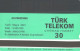 Turkey:Used Phonecard, Türk Telekom, 30 Units, Waterfalls, Bridge, Darker, 2001 - Landschappen