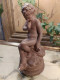 Ancienne Statue Cupidon "Le Silence " Par Falconet - Gesso