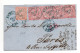 1869 - LETTRE De BERLIN Avec BANDE X4 Pour PARIS - Covers & Documents