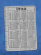 Petit Calendrier Publicitaire En Métal - LE DESSIN INDUSTRIEL PLANS - Bd Des Brotteaux Lyon Avec Centimètres 1952 - Grand Format : 1941-60