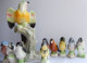 Delcampe - Figurines Oiseaux Collection En Faience  Lot De 10 - Figurini & Soldatini