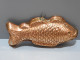 -SUPERBE ANCIEN GRAND MOULE POISSON CUIVRE Intérieur étamé Gâteau Déco Cuisine  E - Coppers