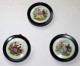 LOT 3 ANCIENS CADRES MEDAILLON PORCELAINE DE PARIS SCENE GALANTE DIFFERENTES TBE - Huiles