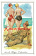 Illustrator Illustrateur Humor Humour CPA Soldat Soldier Pin Up Fille Fesses Buttocks Girl Sexy Lady Demi Nue Nude - Zeitgenössisch (ab 1950)