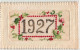 FANTAISIES - 1927 - Brodée - Colorisé - Carte Postale Ancienne - Brodées