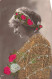 FANTAISIE - Carte Brodée - Heureux Anniversaire - Carte Postale Ancienne - Embroidered