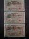 LOT 3 BILLETS N° SUIVIS 1000 MARK 21 04 1910 BERLIN SERIE T REICHSBANKNOTE ALLEMAGNE - 1000 Mark