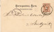 CZECHOSLOVAKIA 1884  POSTCARD SENT FROM PRAHA TO STUTTGART - ...-1918 Voorfilatelie