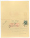 Entier Postal Type Houyoux N° 72 I - FN - 20 + 20c Vert - Avec Réponse Payée -  B003 2x 10c (RARE)  - 1931 - Antwoord-betaald Briefkaarten