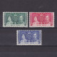 HONG KONG 1937, SG# 137-139, CV £20, Coronation, KGVI, MH - Neufs