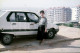 2 SLIDES SET 70s GIRL WOMAN CITROEN VISA VOITURE PORTUGAL 35mm DIAPOSITIVE SLIDE NO PHOTO FOTO NB2701 - Diapositives