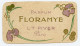 Carte Parfumée.Parfum Floramye.L.T. PIVER Calendrier 1917.Style Et Période Art Nouveau.Senteurs Parfumées Perceptibles. - Anciennes (jusque 1960)