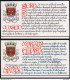 PORTUGAL / 1987 CHATEAUX 2 CARNETS COMPLETS # 1697/98 (ref 1422) - Markenheftchen