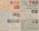 1919/22 - GERMANIA - 34 ENTIERS POSTAUX AFFRANCHISSEMENTS COMBINAISONS TOUTES DIFFERENTES ! - Cartoline
