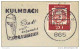 BIERE - BEER - BIER / 1964 KULMBACH ALLEMAGNE OBLITERATION ILLUSTREE SUR LETTRE (ref 4728) - Birre