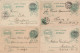 1900 - GERMANIA REICHSPOST - 4 ENTIERS POSTAUX TOUS DIFFERENTS ! - Cartoline